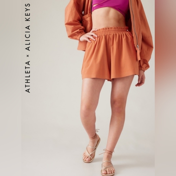 Athleta Pants - Athleta × Alicia Keys | Enlighten Up Flutter Shorts
